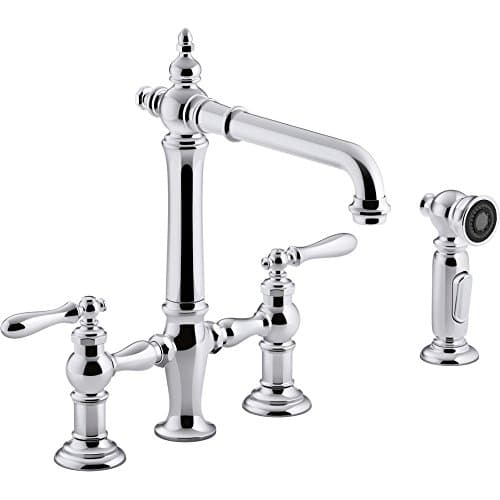 Kohler Artifacts K-76519-4 bridge faucet — product photograph