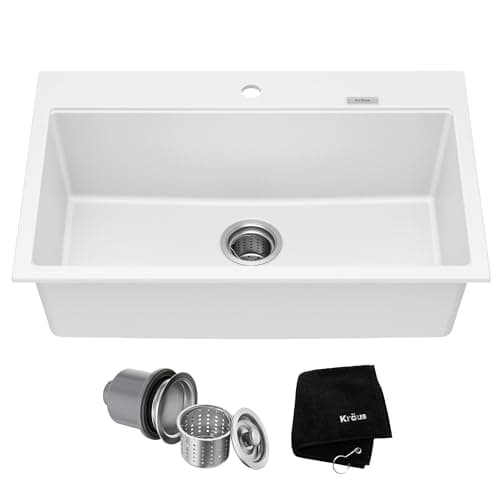 Kraus Quarza KGD-412B composite sink — product photograph