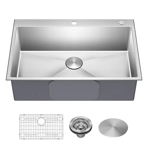Kraus KHT300-33 drop-in sink — product photograph