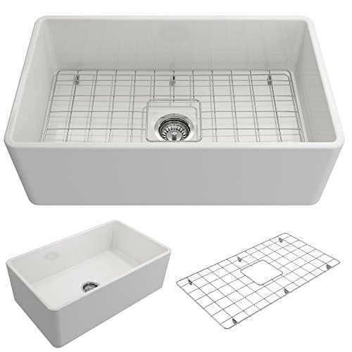 BOCCHI Classico 30-inch fireclay farmhouse sink — product photograph